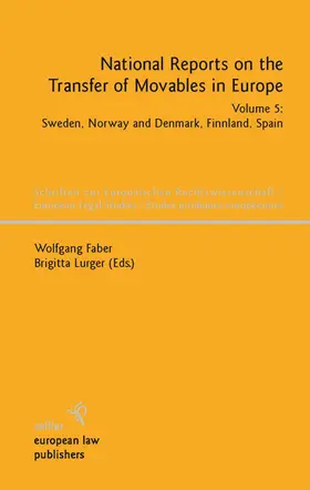 Faber / Lurger |  National Reports on the Transfer of Movables in Europe | eBook | Sack Fachmedien