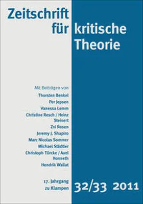 Schweppenhäuser / Kramer / Bock |  Zeitschrift für kritische Theorie / Zeitschrift für kritische Theorie, Heft 32/33 | eBook | Sack Fachmedien