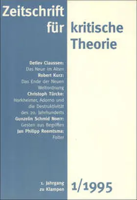 Schweppenhäuser / Bock / Kramer |  Zeitschrift für kritische Theorie / Zeitschrift für kritische Theorie, Heft 1 | eBook | Sack Fachmedien