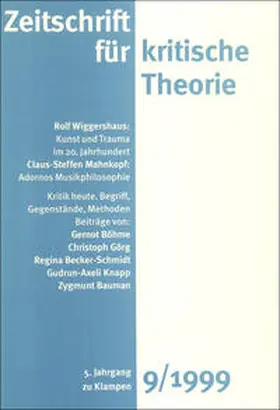 Schweppenhäuser / Bock / Kramer |  Zeitschrift für kritische Theorie / Zeitschrift für kritische Theorie, Heft 9 | eBook | Sack Fachmedien
