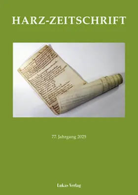  Harz-Zeitschrift für den Harz-Verein für Geschichte und Altertumskunde / Harz-Zeitschrift | Buch |  Sack Fachmedien