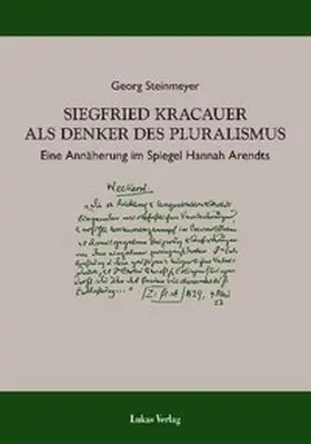 Steinmeyer |  Siegfried Kracauer als Denker des Pluralismus | eBook | Sack Fachmedien