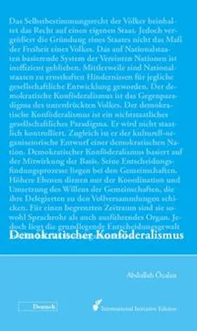 Öcalan |  Demokratischer Konföderalismus | Buch |  Sack Fachmedien