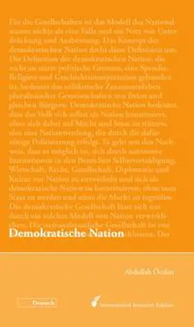 Öcalan |  Demokratische Nation | Buch |  Sack Fachmedien