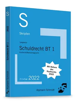 Langkamp |  Skript Schuldrecht BT 1 | Buch |  Sack Fachmedien