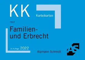 Haack |  Karteikarten Familien- und Erbrecht | Buch |  Sack Fachmedien