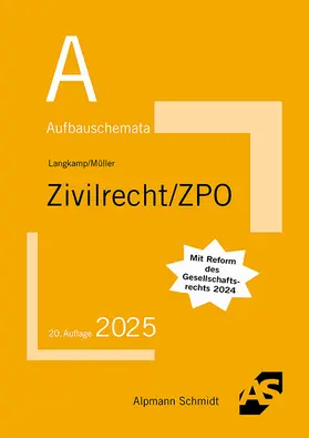 Langkamp / Müller |  Aufbauschemata Zivilrecht / ZPO | Buch |  Sack Fachmedien