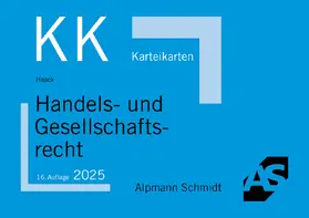 Haack |  Karteikarten Handels- und Gesellschaftsrecht | Buch |  Sack Fachmedien