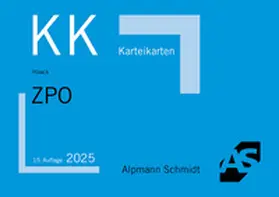 Haack |  Karteikarten ZPO | Buch |  Sack Fachmedien