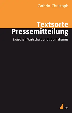 Christoph |  Textsorte Pressemitteilung | Buch |  Sack Fachmedien