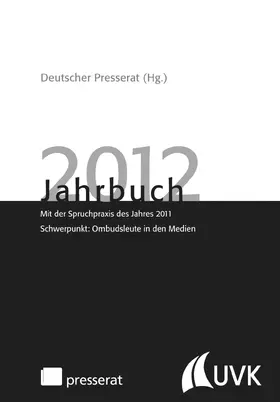 Deutscher Presserat |  Jahrbuch 2012 | Buch |  Sack Fachmedien