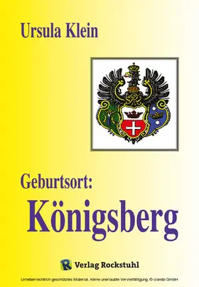 Klein |  Geburtsort: Königsberg | eBook | Sack Fachmedien