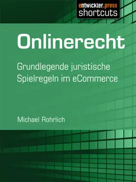 Rohrlich |  Onlinerecht | eBook | Sack Fachmedien
