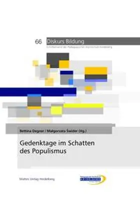 Degner / Swider / Swider |  Gedenktage im Schatten des Populismus | Buch |  Sack Fachmedien