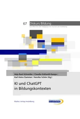 Bast-Schneider / Dammer / Eckhardt-Kamps |  KI und ChatGPT in Bildungskontexten | Buch |  Sack Fachmedien