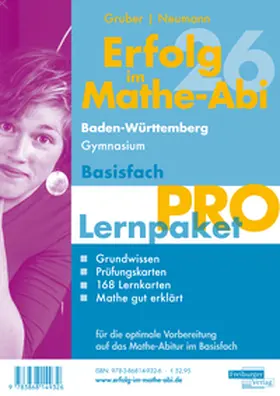 Gruber / Neumann / Rosner |  Erfolg im Mathe-Abi 2026 Lernpaket Basisfach 'Pro' Baden-Württemberg Gymnasium | Buch |  Sack Fachmedien