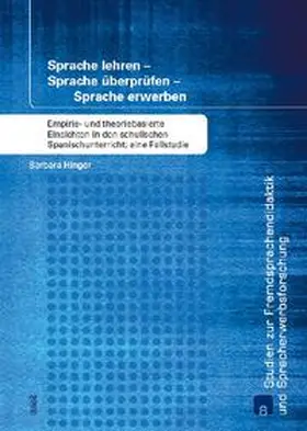 Hinger |  Sprache lehren - Sprache überprüfen - Sprache erwerben | Buch |  Sack Fachmedien