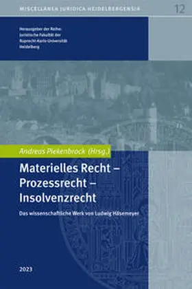 Piekenbrock |  UNI 12 - Materielles Recht - Prozessrecht - Insolvenzrecht | Buch |  Sack Fachmedien