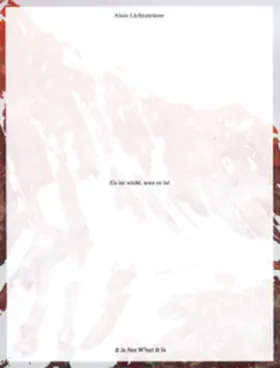 Wesle |  Alois Lichtsteiner. Es ist nicht, was es ist | Buch |  Sack Fachmedien