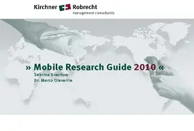 Buschow / Olavarria |  Mobile Research Guide 2010 | Buch |  Sack Fachmedien