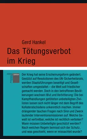 Hankel |  Das Tötungsverbot im Krieg | Buch |  Sack Fachmedien