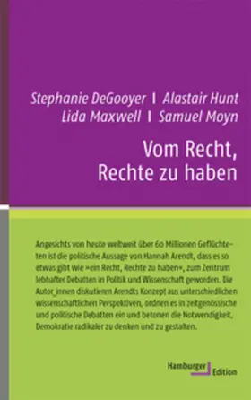 DeGooyer / Hunt / Maxwell |  Vom Recht, Rechte zu haben | Buch |  Sack Fachmedien