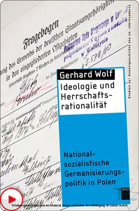 Wolf |  Ideologie und Herrschaftsrationalität | eBook | Sack Fachmedien