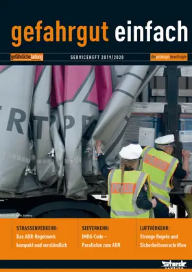 ecomed-Storck GmbH |  gefahrgut einfach Serviceheft 2019/2020 | Buch |  Sack Fachmedien