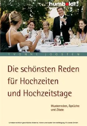 Joosten |  Die schönsten Reden für Hochzeiten und Hochzeitstage | eBook | Sack Fachmedien