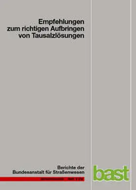 Hausmann |  Empfehlungen zum richtigen Aufbringen von Tausalzlösungen | Buch |  Sack Fachmedien