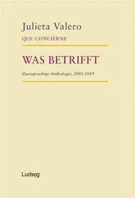 Valero |  Que Concierne - Was Betrifft | Buch |  Sack Fachmedien