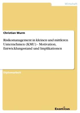 Wurm |  Risikomanagement in kleinen und mittleren Unternehmen (KMU) - Motivation, Entwicklungsstand und Implikationen | Buch |  Sack Fachmedien