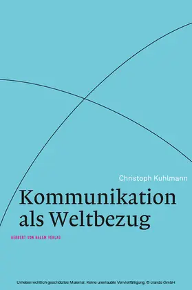 Kuhlmann |  Kommunikation als Weltbezug | eBook | Sack Fachmedien