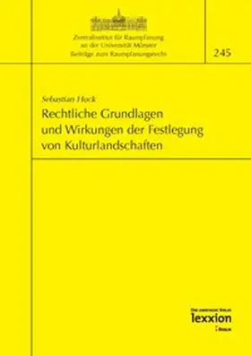 Huck |  Rechtliche Grundlagen und Wirkungen der Festlegung von Kulturlandschaften | eBook | Sack Fachmedien