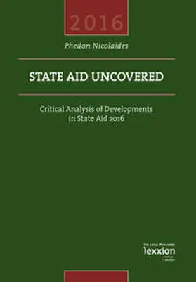 Nicolaides |  State Aid Uncovered | Buch |  Sack Fachmedien