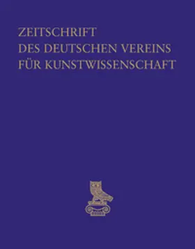  Zeitschrift des Deutschen Vereins für Kunstwissenschaft | Buch |  Sack Fachmedien