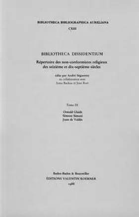 Liechty / Madonia / Kinder |  Bibliotheca Dissidentium IX | Buch |  Sack Fachmedien