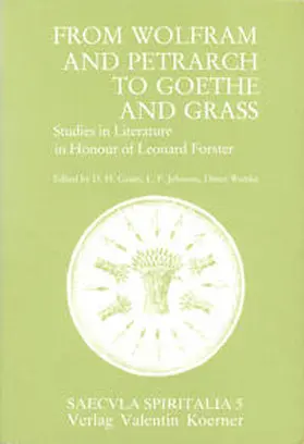 Green / Johnson / Wuttke |  From Wolfram and Petrarch to Goethe and Grass. | Buch |  Sack Fachmedien