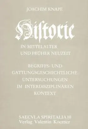 Knape |  Historie in Mittelalter und früher Neuzeit | Buch |  Sack Fachmedien