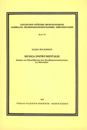 Hickmann |  Musica instrumentalis | Buch |  Sack Fachmedien