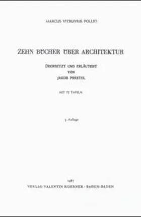 Vitruvius Pollio |  Vitruv: Zehn Bücher über Architektur | Buch |  Sack Fachmedien