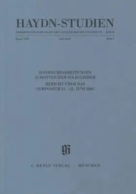 McCue / Edwards / Rycroft |  Haydn-Studien. Veröffentlichungen des Joseph Haydn-Instituts Köln, Band VIII, Heft 4, Juli 2004 | Buch |  Sack Fachmedien