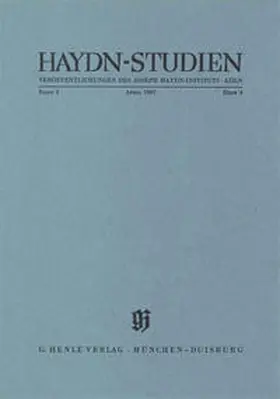 Riedel-Martiny / Feder |  Haydn Studien. Veröffentlichungen des Joseph Haydn-Instituts Köln. Band I, Heft 4, April 1967 | Buch |  Sack Fachmedien