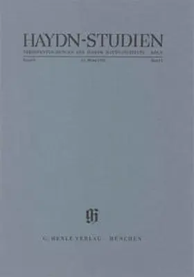 Lippmann / Wiesel / Walter |  Haydn-Studien. Veröffentlichungen des Joseph Haydn-Instituts Köln. Band V, Heft 1, Mai 1980 | Buch |  Sack Fachmedien