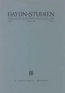 Feder / Michel / Gerlach |  Haydn-Studien. Veröffentlichungen des Joseph Haydn-Instituts Köln. Band V, Heft 3, Dezember 1984 | Buch |  Sack Fachmedien