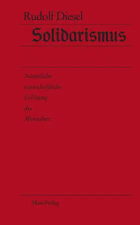 Diesel / Nohl |  Solidarismus | Buch |  Sack Fachmedien