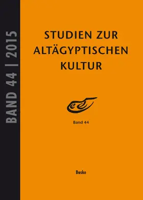 Kahl / Kloth |  Studien zur Altägyptischen Kultur Band 44 | Buch |  Sack Fachmedien