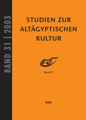 Altenmüller |  Studien zur Altägyptischen Kultur Band 31 | eBook | Sack Fachmedien