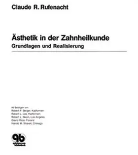 Rufenacht |  Ästhetik in der Zahnheilkunde | Buch |  Sack Fachmedien