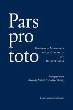 Jendorff / Pühringer |  Pars pro toto | Buch |  Sack Fachmedien
